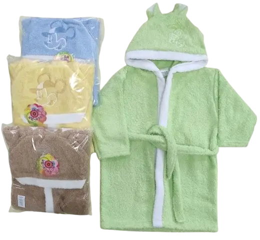 Детски халат за баня с качулка Пловдив Toni Baby